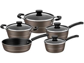 Jogo de Panelas Tramontina Alumínio Antiaderente 5 Peças Sicília