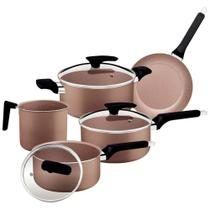 Jogo de Panelas Tramontina Antiaderente Alumínio Milazzo 5 peças Jogo de Panelas Tramontina Antiaderente Alumínio Milazzo 5 peças