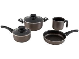 Jogo de Panelas Tramontina Antiaderente de Alumínio Grafite 4 Peças Paris 28599/621