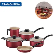 Jogo de Panelas Tramontina Antiaderente Turim 5 Peças Jogo de Panelas Tramontina Antiaderente Turim 5 Peças