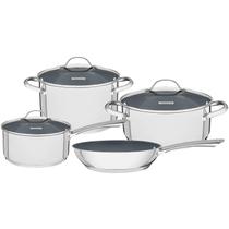Jogo de Panelas Tramontina Cerâmico Fundo Triplo Una 4 Pç