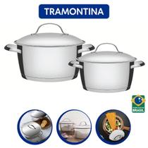 Jogo De Panelas Tramontina Em AÇo Inox Linha Allegra 2 PeÇas - Tramontina Inox