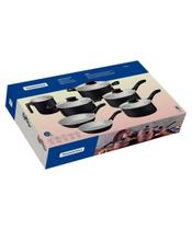 Jogo de Panelas Tramontina em Alumínio Starflon Max Rosa 07 Peças