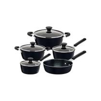 Jogo de Panelas Tramontina Glenz Cinza Stone 05 Peças Jogo de Panelas Tramontina Glenz Cinza Stone 05 Peças