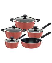 Jogo de Panelas Tramontina Glenz Esmaltado Cobre Rosé 5 Peças Jogo de Panelas Tramontina Glenz Esmaltado Cobre Rosé 5 Peças
