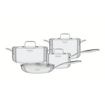 Jogo de Panelas Tramontina Grano em Aço Inox com Corpo Triplo 4 Peças