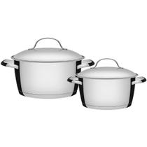 Jogo de Panelas Tramontina Inox Fundo Triplo Allegra 2 Pç