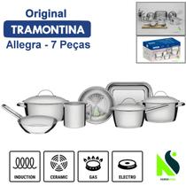 Jogo de Panelas Tramontina Inox Solar Ou Allegra Fundo Triplo Jogo de Panelas Tramontina Inox Solar Ou Allegra Fundo Triplo