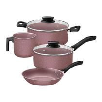 Jogo De Panelas Tramontina Linz 28299404 Rosa Rosa 28299404 Jogo De Panelas Tramontina Linz 28299404 Rosa Rosa 28299404