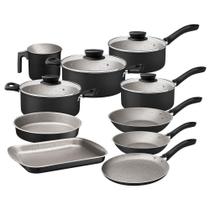 Jogo De Panelas Tramontina Linz Antiaderente Starflon Max Preto 10 Peças Tramontina Jogo De Panelas Tramontina Linz Antiaderente Starflon Max Preto 10 Peças Tramontina