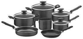 Jogo de Panelas Tramontina Loreto Revestimento Interno e Externo Antiaderente Starflon Grafite 7 pçs Jogo de Panelas Tramontina Loreto Revestimento Interno e Externo Antiaderente Starflon Grafite 7 pçs