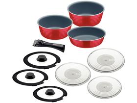 Jogo de Panelas Tramontina Revestimento Cerâmico Jogo de Panelas Tramontina Revestimento Cerâmico