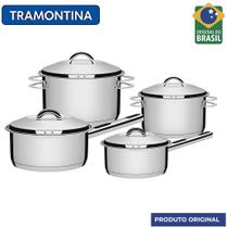 Jogo de Panelas Tramontina Solar 4 PCS AÇO INÓX Jogo de Panelas Tramontina Solar 4 PCS AÇO INÓX