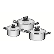 Jogo de Panelas Tramontina Solar Baquelite 3 Peças Jogo de Panelas Tramontina Solar Baquelite 3 Peças