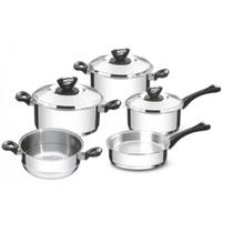 Jogo De Panelas Tramontina Solar Baquelite Aço Inox 5 Peças Jogo De Panelas Tramontina Solar Baquelite Aço Inox 5 Peças