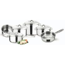 Jogo de Panelas Tramontina Solar com Cozi-Vapore em Inox 6 Peças Jogo de Panelas Tramontina Solar com Cozi-Vapore em Inox 6 Peças