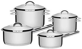 Jogo de Panelas Tramontina Solar em Aço Inox com Fundo Triplo 4 Peças Jogo de Panelas Tramontina Solar em Aço Inox com Fundo Triplo 4 Peças