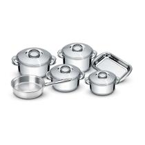 Jogo De Panelas Tramontina Solar Em Aço Inox Fundo Triplo 6 Peças Jogo De Panelas Tramontina Solar Em Aço Inox Fundo Triplo 6 Peças