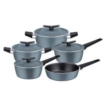 Jogo de Panelas Tramontina Spezia Indução Alumínio Starflon Azul Ardósia 5 Peças