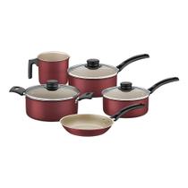 Jogo de Panelas Tramontina Turim 20298761 Vermelho Jogo de Panelas Tramontina Turim 20298761 Vermelho