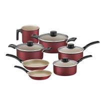 Jogo de Panelas Tramontina Turim 20298764 Vermelho Jogo de Panelas Tramontina Turim 20298764 Vermelho