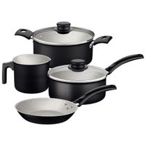 Jogo de Panelas Tramontina Turim 4 Peças em Alumínio Antiaderente Starflon Max Preto Jogo de Panelas Tramontina Turim 4 Peças em Alumínio Antiaderente Starflon Max Preto