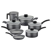 Jogo de Panelas Tramontina Turim 7 Peças em Alumínio Antiaderente Starflon Max Cinza Jogo de Panelas Tramontina Turim 7 Peças em Alumínio Antiaderente Starflon Max Cinza
