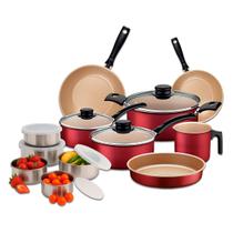 Jogo de Panelas Tramontina Turim Com Assadeira e Jogo de Bowls Aço Inox -12 Peças Jogo de Panelas Tramontina Turim Com Assadeira e Jogo de Bowls Aço Inox -12 Peças
