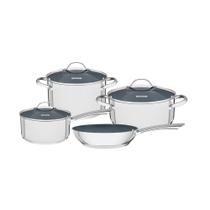 Jogo de Panelas Tramontina Una com Revestimento Cerâmico Grafite 4 Peças Jogo de Panelas Tramontina Una com Revestimento Cerâmico Grafite 4 Peças