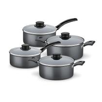 Jogo De Panelas Turim 4 Peças Alumínio Antiaderente Ptc Chumbo - Tramontina Jogo De Panelas Turim 4 Peças Alumínio Antiaderente Ptc Chumbo - Tramontina