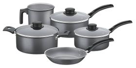 Jogo de Panelas Turim Alumínio Antiaderente 5Pc Chumbo Tramontina Jogo de Panelas Turim Alumínio Antiaderente 5Pc Chumbo Tramontina