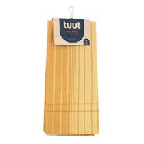 Jogo de Pano de Copa 2 Peças Laranja/Marrom Tuut