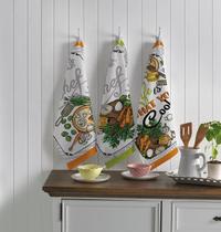 Jogo De Pano De Copa Ele E Ela 3 Peças-Coleção Primore-Teka