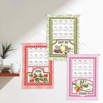 Jogo de Panos de Copa Havana Calendário 2026 Estampa C - 3 Peças - Döhler Jogo de Panos de Copa Havana Calendário 2026 Estampa C - 3 Peças - Döhler