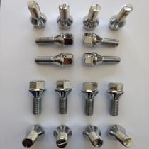 Jogo De Parafuso Roda Cromado 16 Unid Peugeot 206 207 307