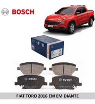 Jogo de pastilha de freio dianteira Original Bosch Fiat Toro 2016 em diante.