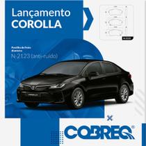 Jogo de Pastilhas de Freio Dianteira Original Cobreq Toyota Corolla de 2020 a 2023.