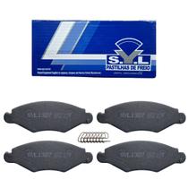 Jogo de Pastilhas de Freio Dianteira Syl1327 Para Peugeot 206 2001 207 2008 Hoggar 2010