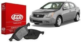 Jogo de pastilhas de freio, nissan 350z, altima, maxima, sentra, 2000 em diante eco1435 Jogo de pastilhas de freio, nissan 350z, altima, maxima, sentra, 2000 em diante eco1435