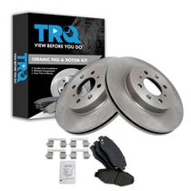 Jogo de pastilhas e discos de freio TRQ cerâmicos para Honda Fit 2013-2014