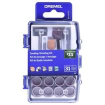 Jogo de Peças para Mini Retifica 31 Unidades Lixar e Afiar 727 DREMEL