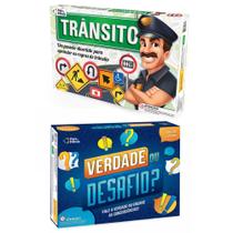 Jogo de Perguntas Verdade ou Desafio + Transito - Pais e Filhos