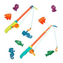 Jogo de Pesca B. toys - 2 Varas e 8 Animais Marinhos