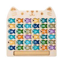 Jogo De Pesca De Madeira Para Crianças, Brinquedos Interativos Cognitivos De Educação Infantil Com