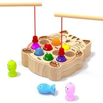 Jogo de pesca magnética edutree Wooden para crianças de 2 a 4 anos Jogo de pesca magnética edutree Wooden para crianças de 2 a 4 anos