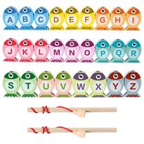 Jogo de pesca magnética ONEST 28 peças para crianças em madeira