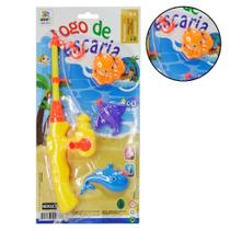 Jogo De Pescaria De Plástico Com 3 Peixes Jr Toys
