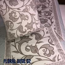 Jogo de Peseira p/ Cama ou Sofá Algodão + 2 Almofada Estampadas Linhão Decoração Sofisticada Luxo