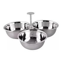 Jogo de Petisqueiras em Aço Inox - Dolce Home Jogo de Petisqueiras em Aço Inox - Dolce Home