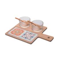 Jogo De Petisqueiras Em Bambu E Tábua Ladrilho Com 6 Peças 32x22,5cm Wolff Jogo De Petisqueiras Em Bambu E Tábua Ladrilho Com 6 Peças 32x22,5cm Wolff
